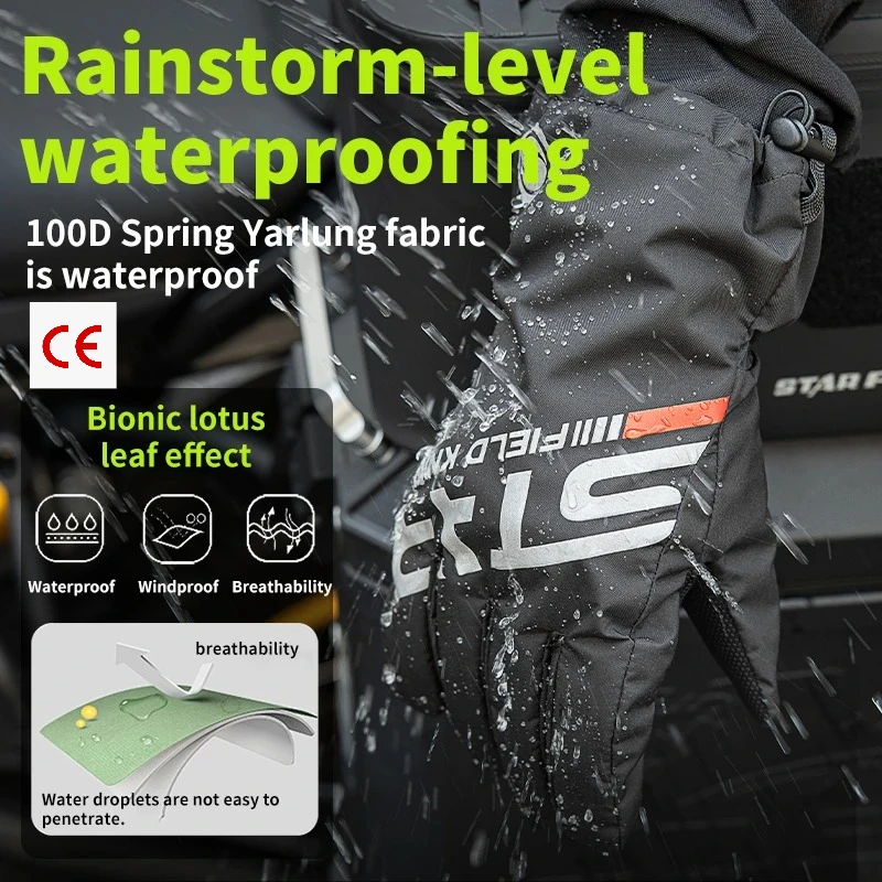 

Motorcycle Warm Gloves Waterproof Raincoat Gloves Cover Non-slip Equipment Summer Winter New Men Women Riding Gears Equipment