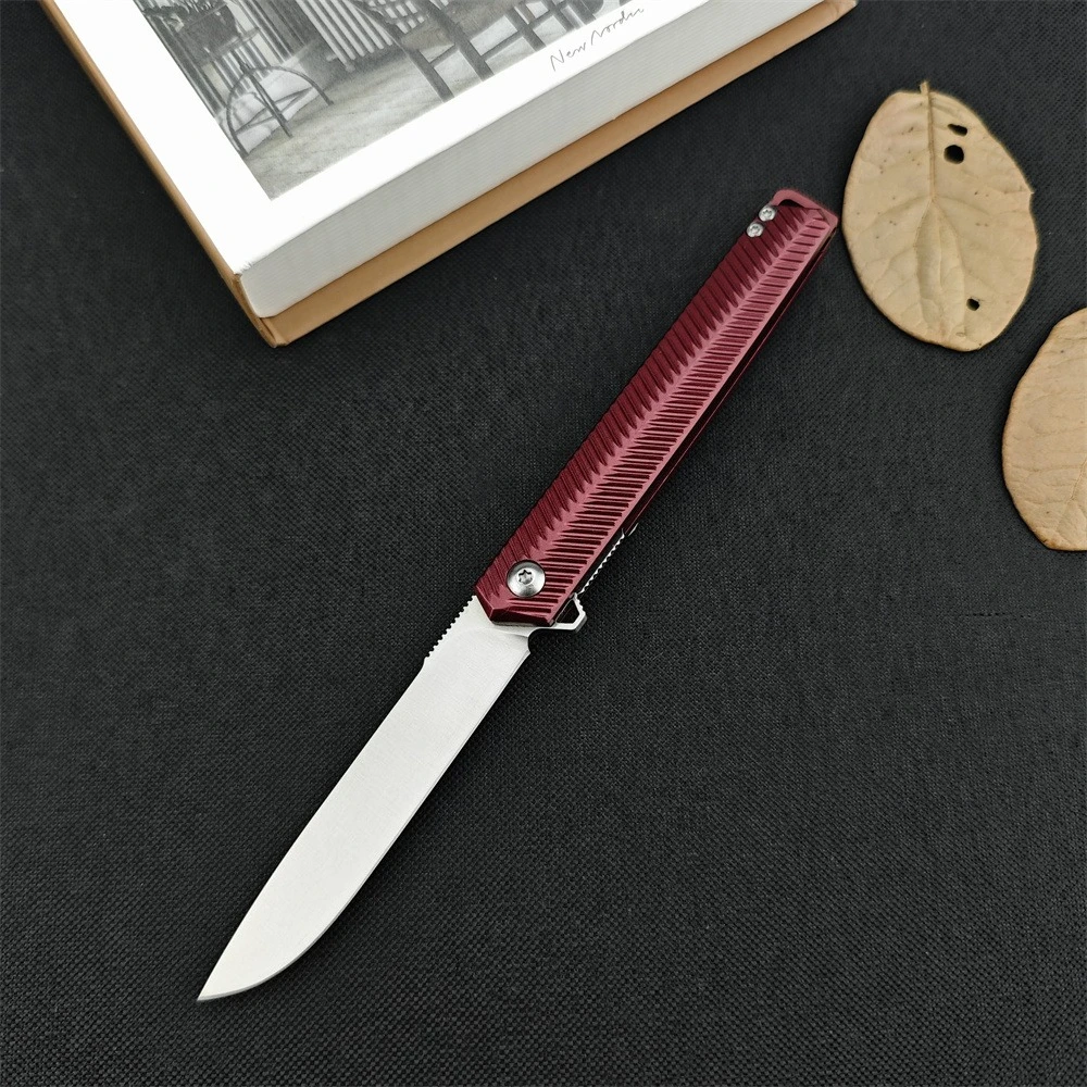 CEO Outdoor K820 Folding Knife, 7cr13mov Steel Blade Aluminum Handle, with Pocket Clip. Lightweight Portable Tactical Multi Tool