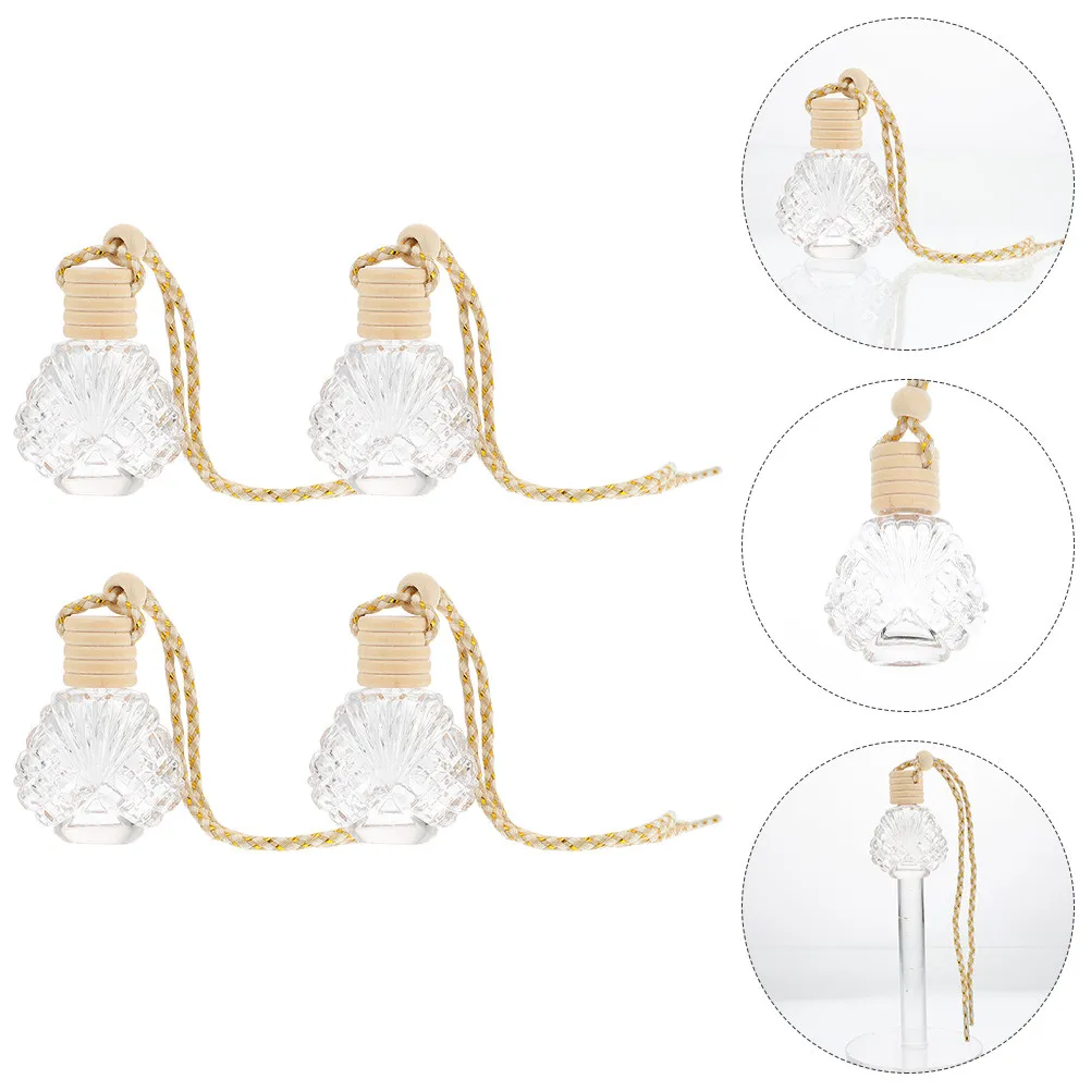 

6Pcs Perfume Bottle Pendant High Quality Hanging Car Perfume Diffuser Essential Oil Bottle Decor Aromatherapy Air Freshener