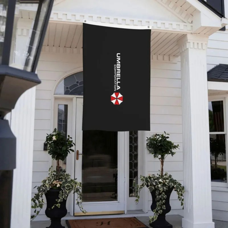 Umbrella Corporation Flag Indoor Outdoor Banner 2 Grommets Decoration Double Sided 2x3 3x5 4x6 FT Flags