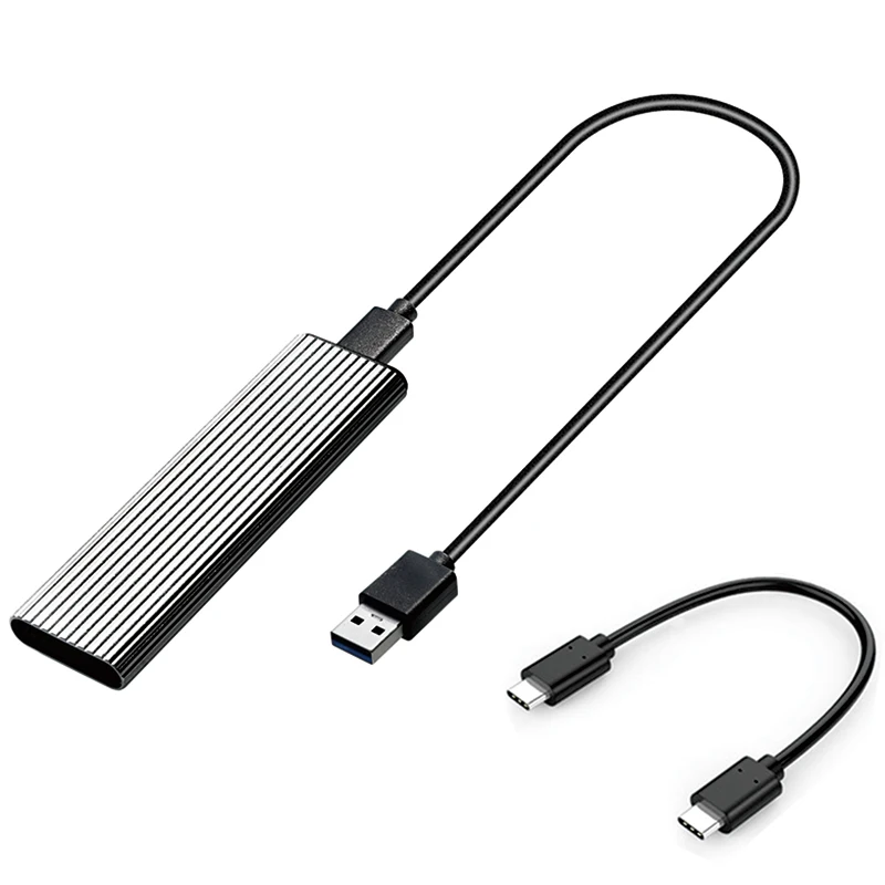 

USB C/USB к NVME и Sata NGFF SSD Внешний адаптер, USB C 3,1 Gen 2 10 Гбит/с M.2 NVME или 6 Гбит/с SATA