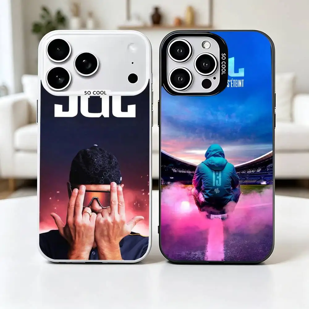 

Rapper J-JuL Cest Pas Des Lol Phone Case For iPhone 17,16,15,14,13,12,11 Plus,Pro Max,XS,Colorful Silver Cover