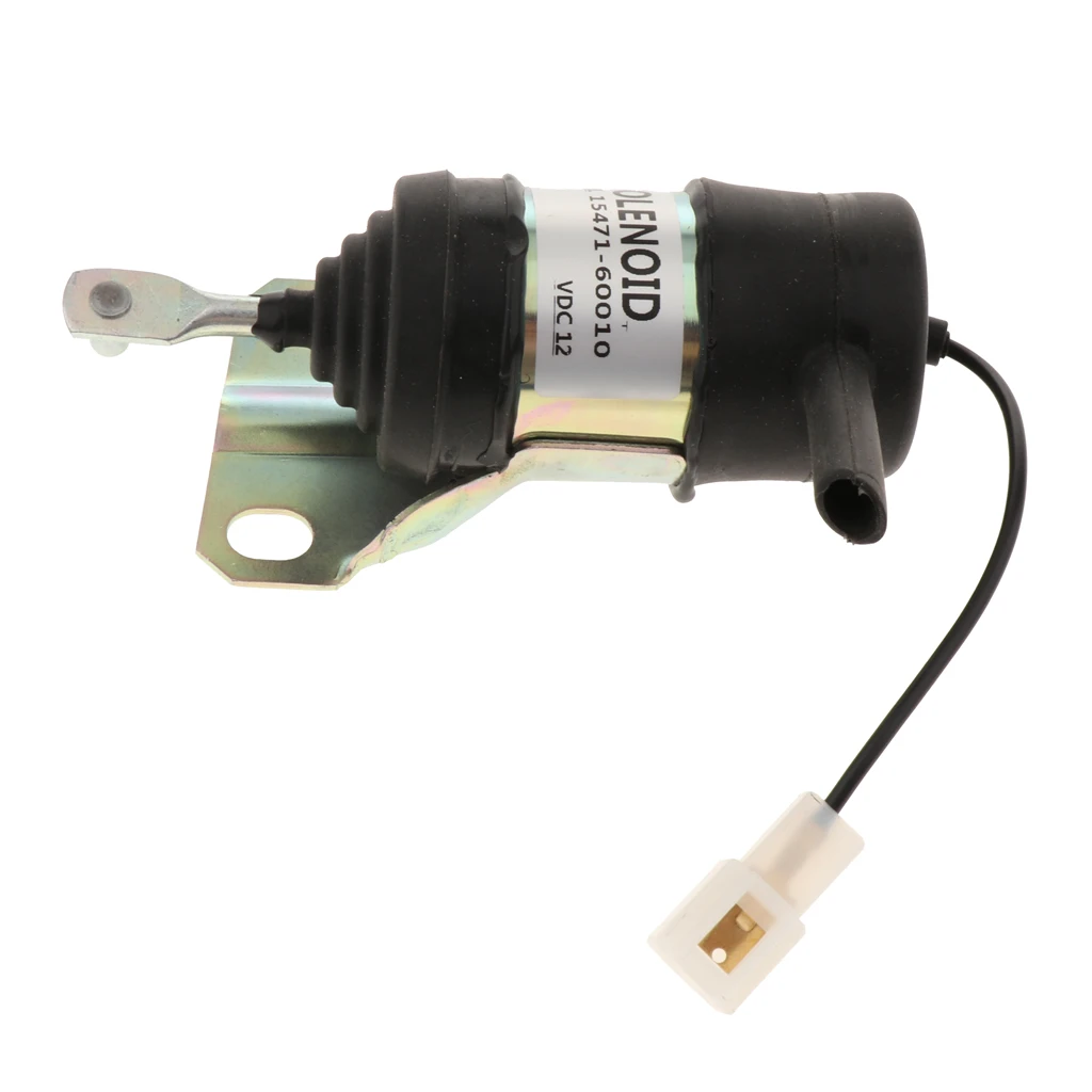 Solid 12V Fuel Shut Off Stop Solenoid 15471-60010 Fit for Kubota B1250 L4200