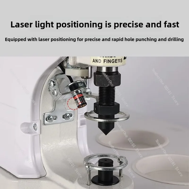 818 Servo Snap Button Machine, 4‑in‑1 Automatic Rivet Buckle Fastener for Large White Buttons