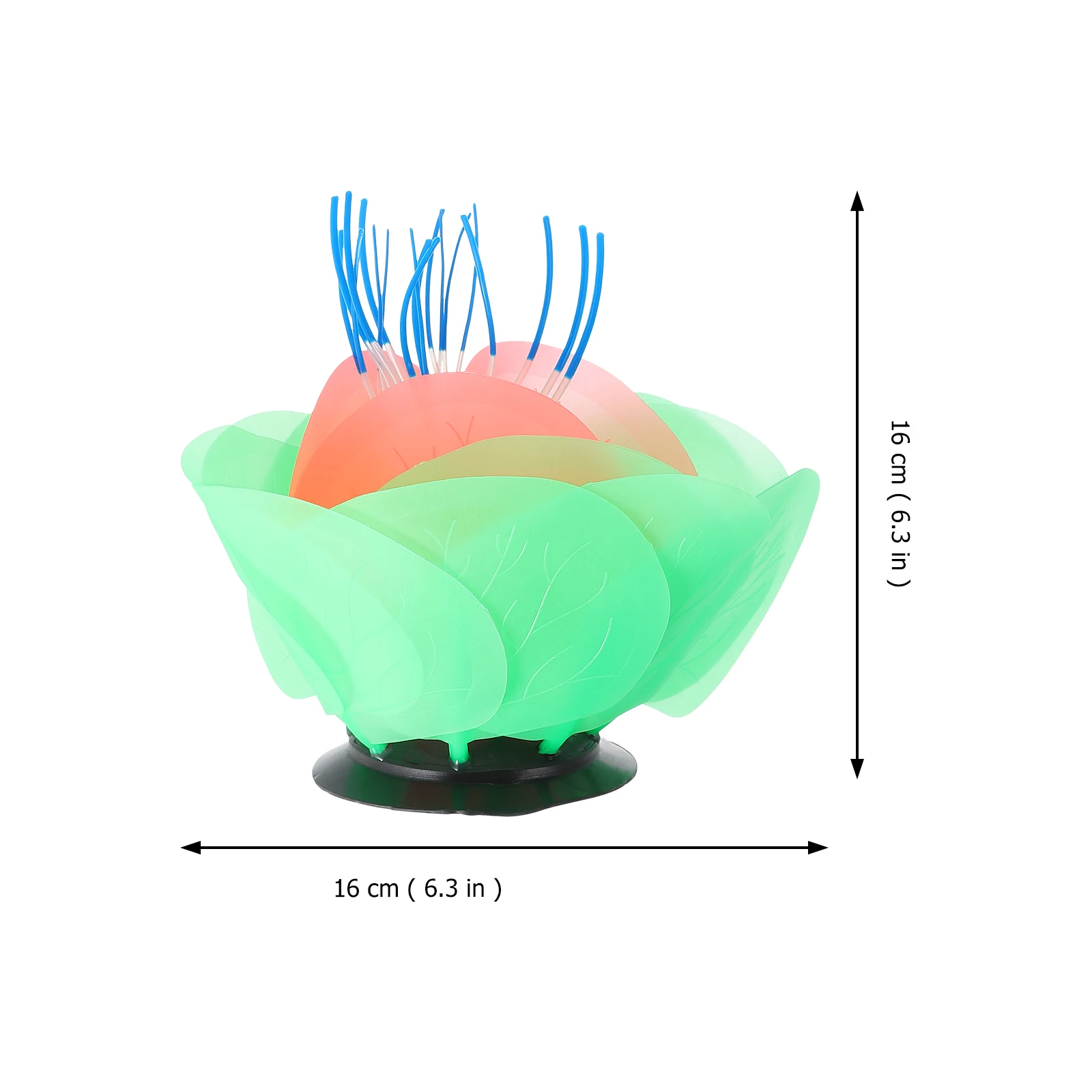 

Fluorescent Flower Decoration Aquarium Plants for Fish Water Lily Pads Decorations Floating Lotus Flowers Simulation Tank