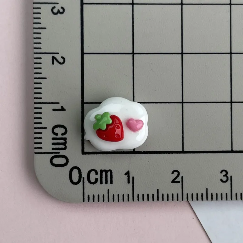 20Pcs Bright Surface Pink Cloud Resin DIY Cream Glue Shoes Hat Icebox Barrette Mobile Phone Case Scrapbook Flat Back Patch