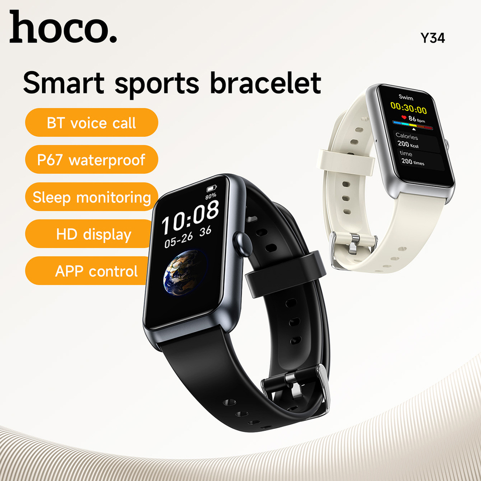  HOCO 1.47 TFT Smart Watch Touch Screen Bluetooth 5.3 Call Version IP67 Waterproof Heart Rate Women's Health Monitor Sports Watch 