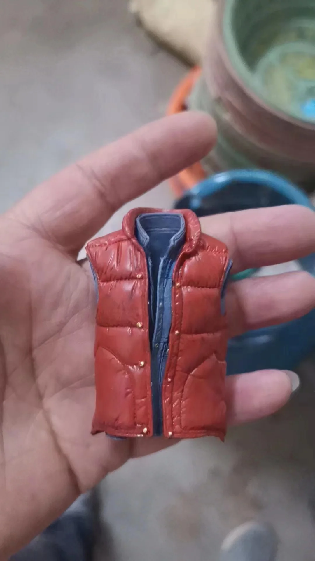 1/12 NEca Men Soldier Feather denim vest jacket Fashion cool Clothing Accessories For 6'' bjd Action Figure Body Dolls