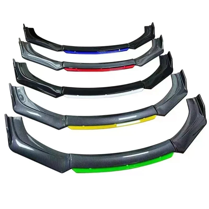 General Motors bumper front lip body kit spoiler splitter diffuser 4-piece black front shovel splitter ABS plastic