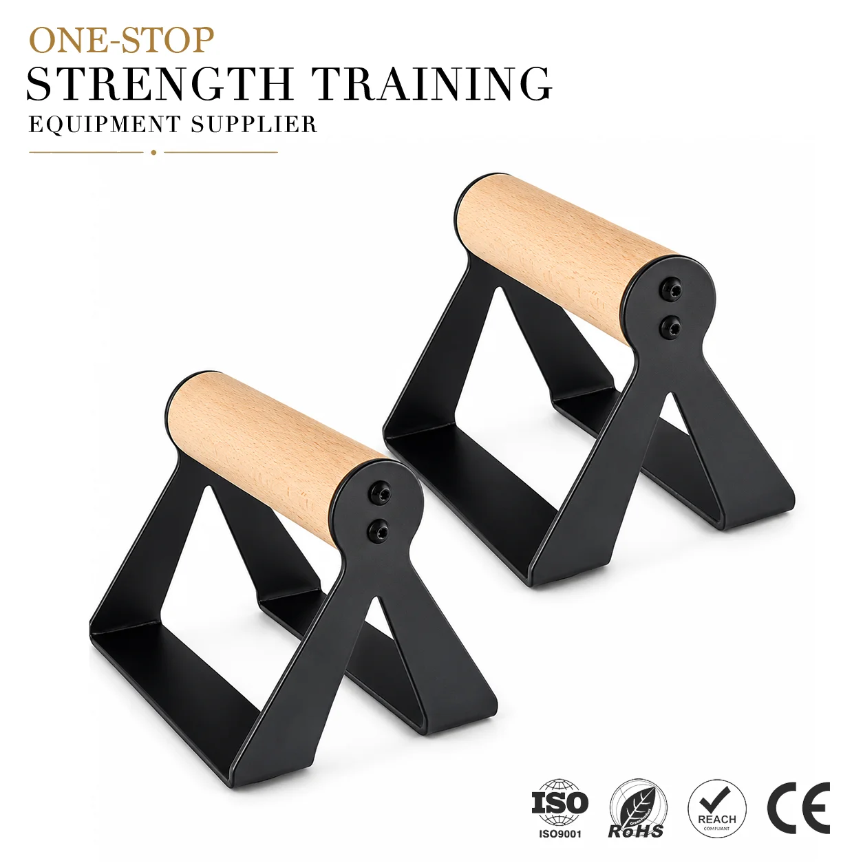 Anti Slip Handstand Board Strength Training Equipment Calisthenics Floor Workouts Wooden Push up Bars for Home Gym