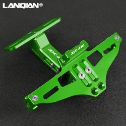 FOR Kawasaki ZX-4R ZX-4RR ZX4R ZX4RR ZX 4R 4RR 2015-2024 Adjustable Frame Holder Bracket Motorcycle Angle License Number Plate
