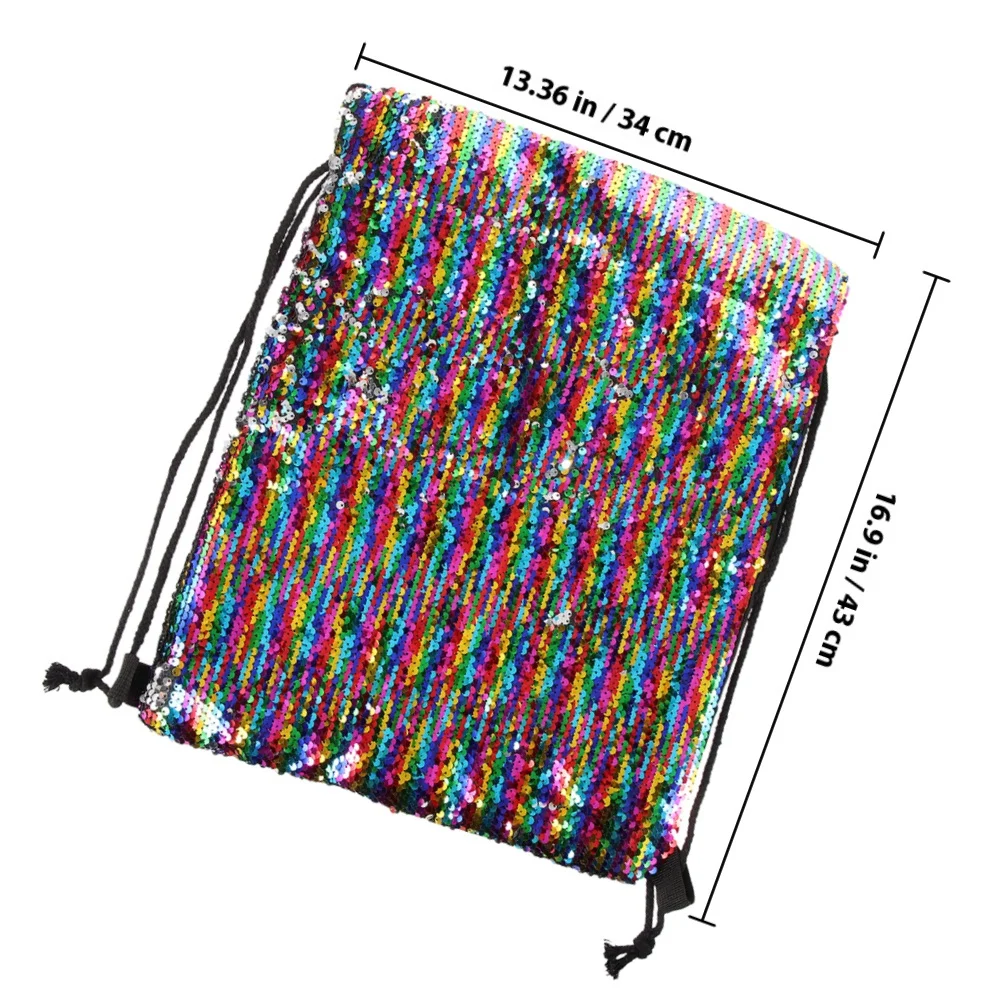 2 قطعة حورية البحر الترتر الرباط على ظهره بريق رياضة الشاطئ الرياضة في الهواء الطلق Sackpack عكسها حمل حقيبة للنساء #2