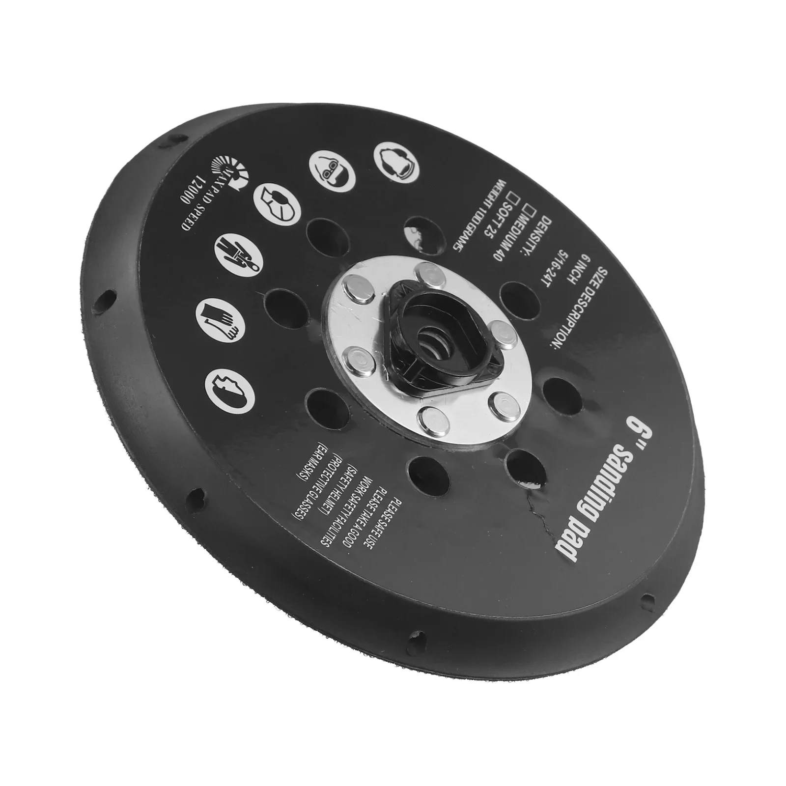 粉塵除去用-クリーナーエアサンダー用バッキングパッド-17穴-サンダーパッド-高効果粉塵除去-オービタルサンダー対応