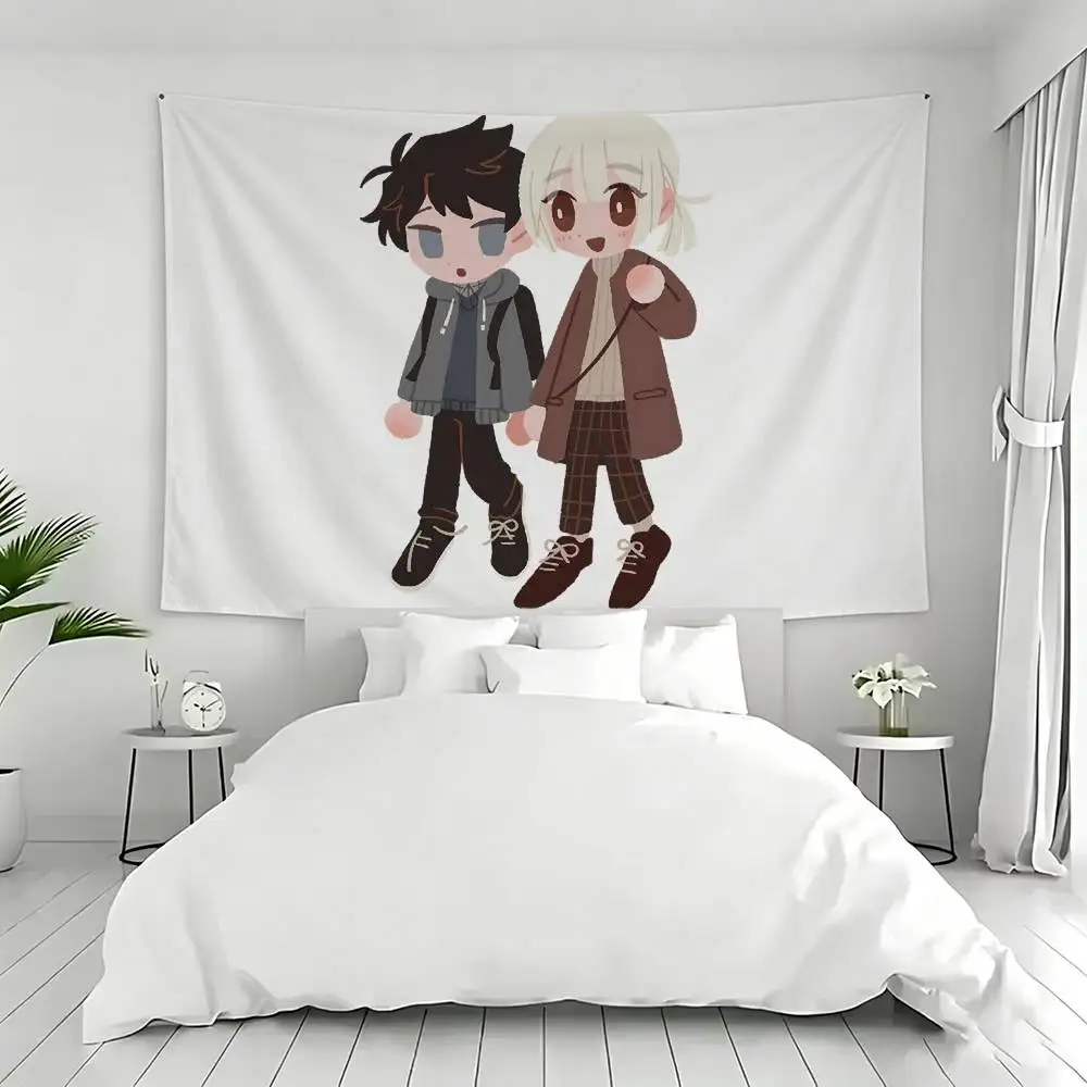 Anime S-Saihate Station Flag Digital Printing Banner for Garage Wall Out Door Decoration Tapestry