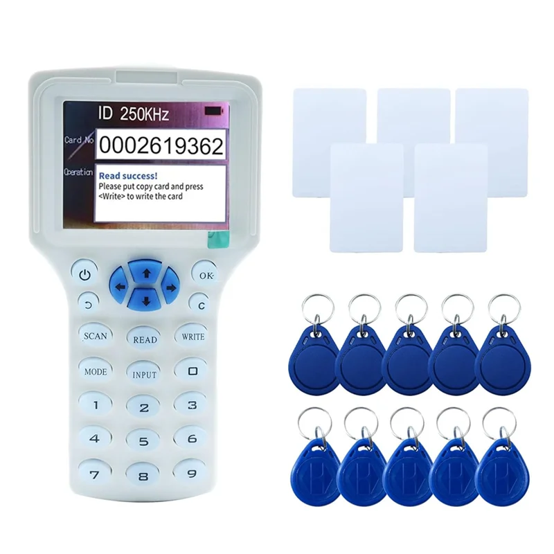 

RFID Copier RFID Reader Writer Multi-Frequency RFID Card Reader Smart Card Decoder For Access Control Home Security