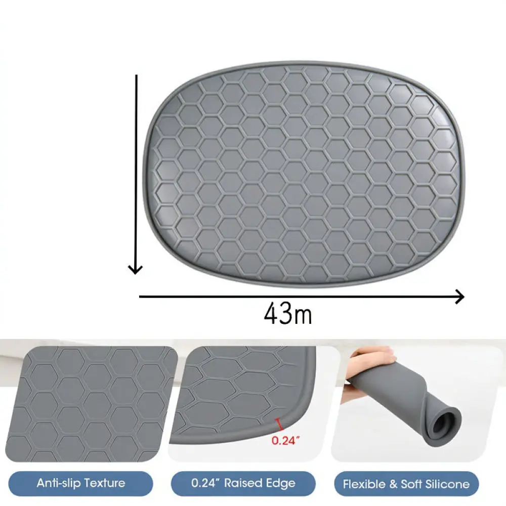 Silicone Mat For Ninja MC1001 Foodi Slow Cooker Heat Insulation Pad Kitchen Countertop Protector Non Slip Trivet Tray