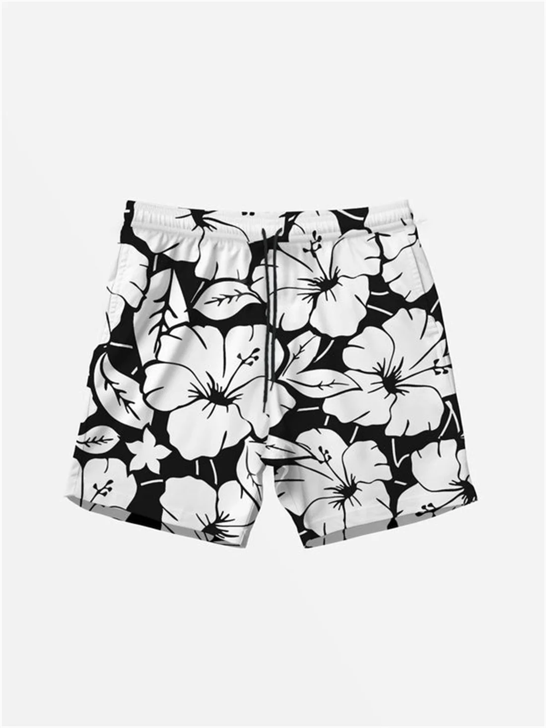 

Fashion Men's Shorts Men's Hawaiian Swim Trunks 3D Fashion Floral Print Beach Shorts Quick Dry Outdoor Leisure Sports Shorts