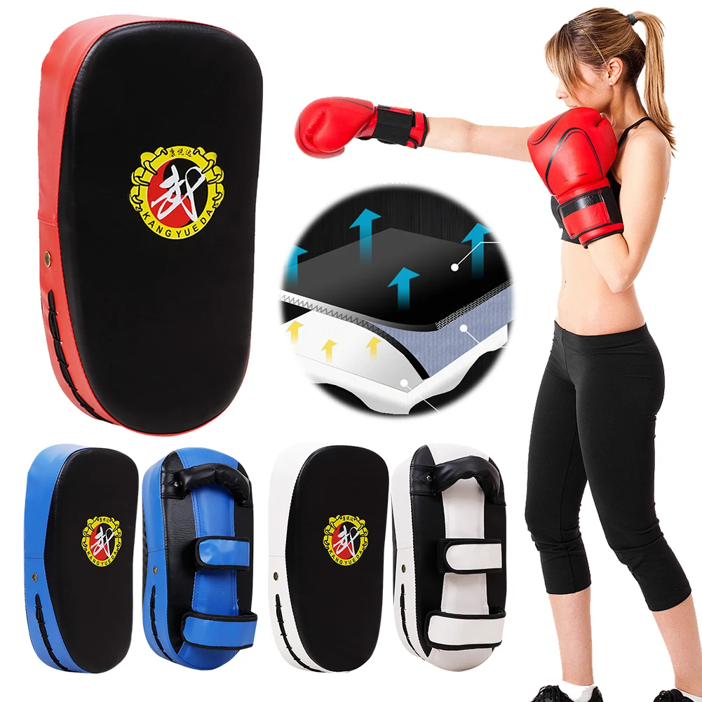 Taekwondo Boxing Target Arc-Shaped Taekwondo Foot Target Adjustable Kick Punch Shield Pad for Muay Thai Taekwondo