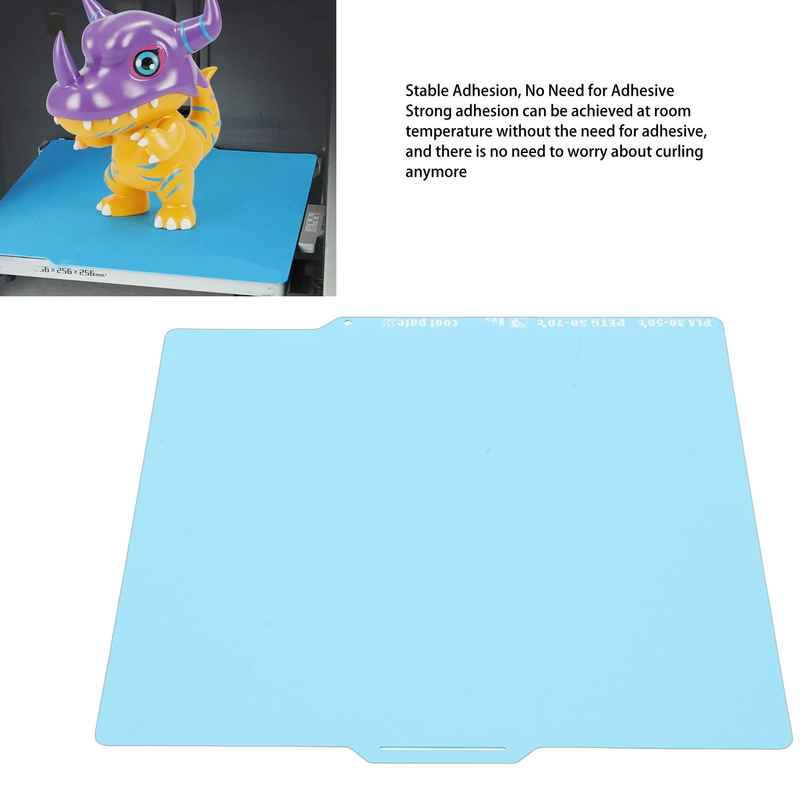 

Low Temperature Build Plate Fit for Bambu Lab X1C P1P P1S A1 3D Printer 257x257mm Double Sided Cold Printing Build Plate