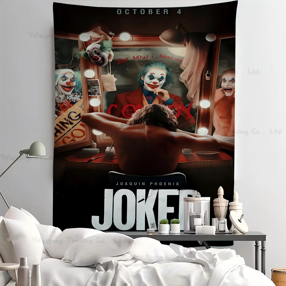 J-Joaquin P-Phoenix J-Joker Anime Tapestry Hippie Flower Wall Carpets Dorm Decor Wall Hanging Home Decor