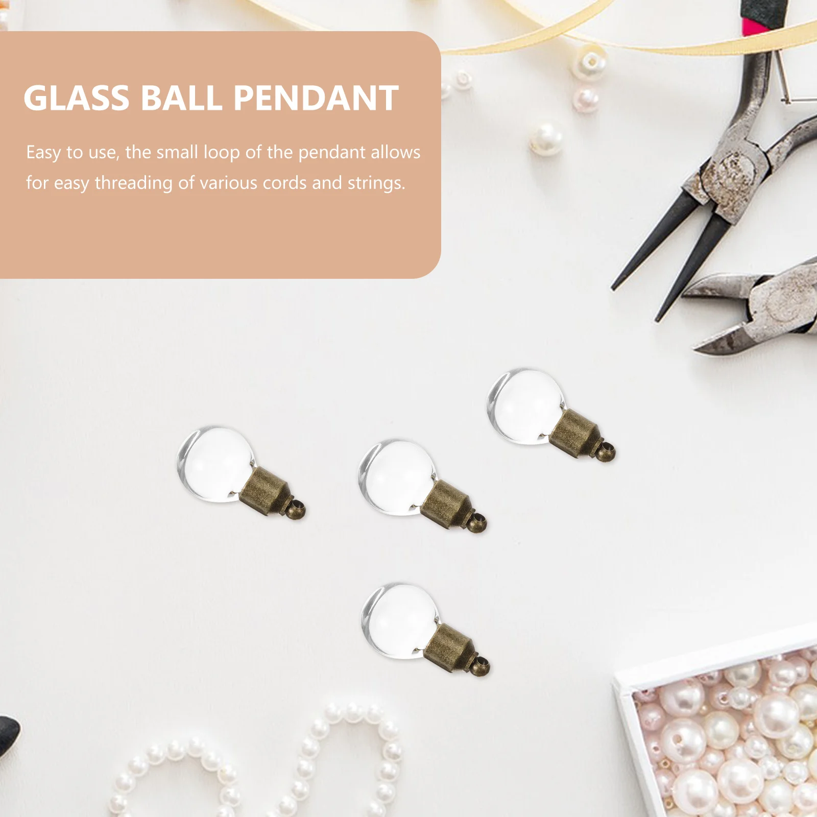 

10Pcs Sturdy Glass Bottle Charms Easy to Use for Various Cords and Strings Jewelry Glass Bottle Charms DIY Supplies