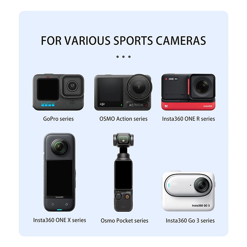 مكافحة خسر سلك حبل مشبك معدني حزام الأمان ل GoPro 12 11 10 Insta360 X4 X3 DJI Osmo Action 5 Pro Pocket 3 ملحقات الكاميرا