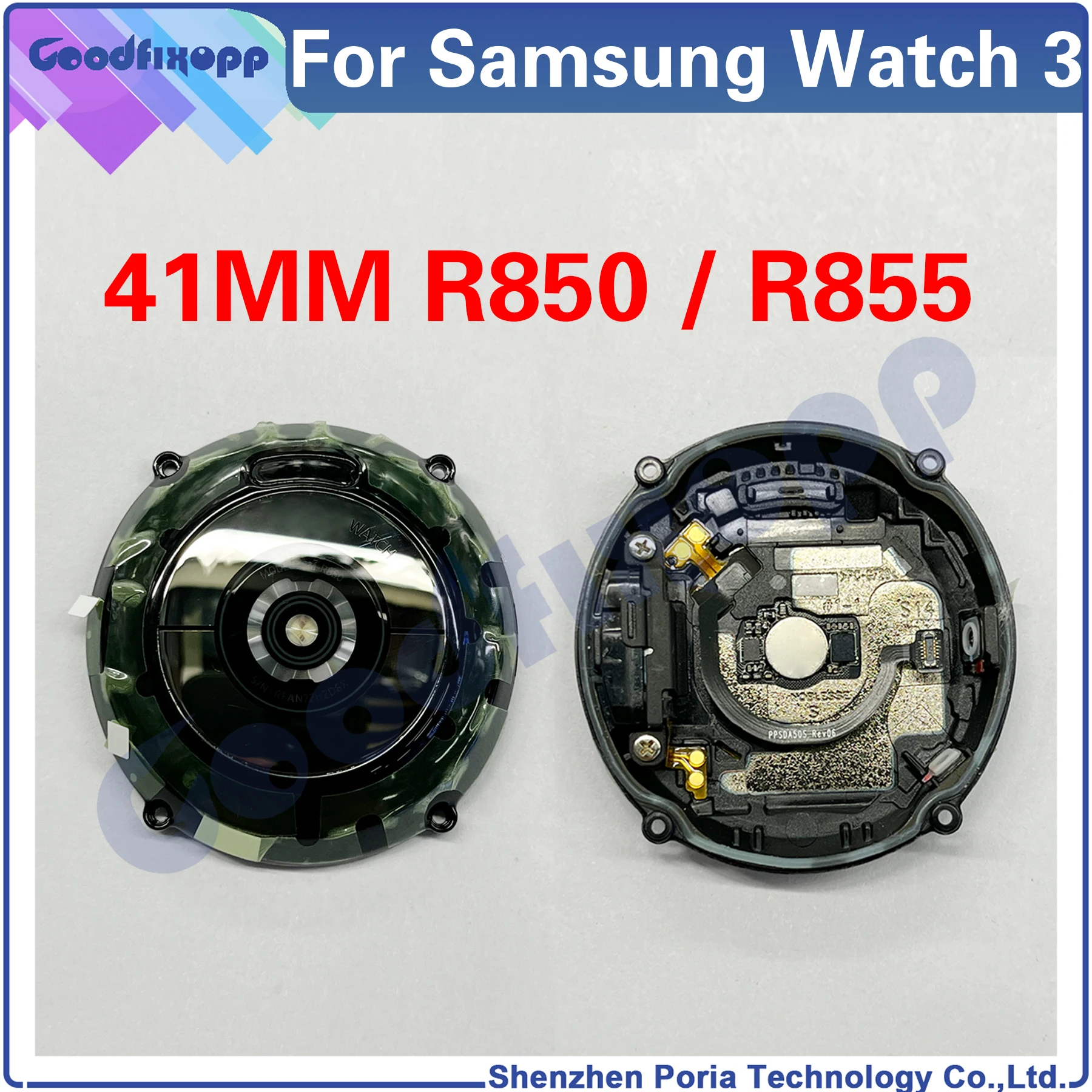 Tampa traseira da bateria Tampa traseira Porta da caixa, Samsung Galaxy Watch 3, SM-R850, SM-R850, R850, R855, SM-R840, R840, R845