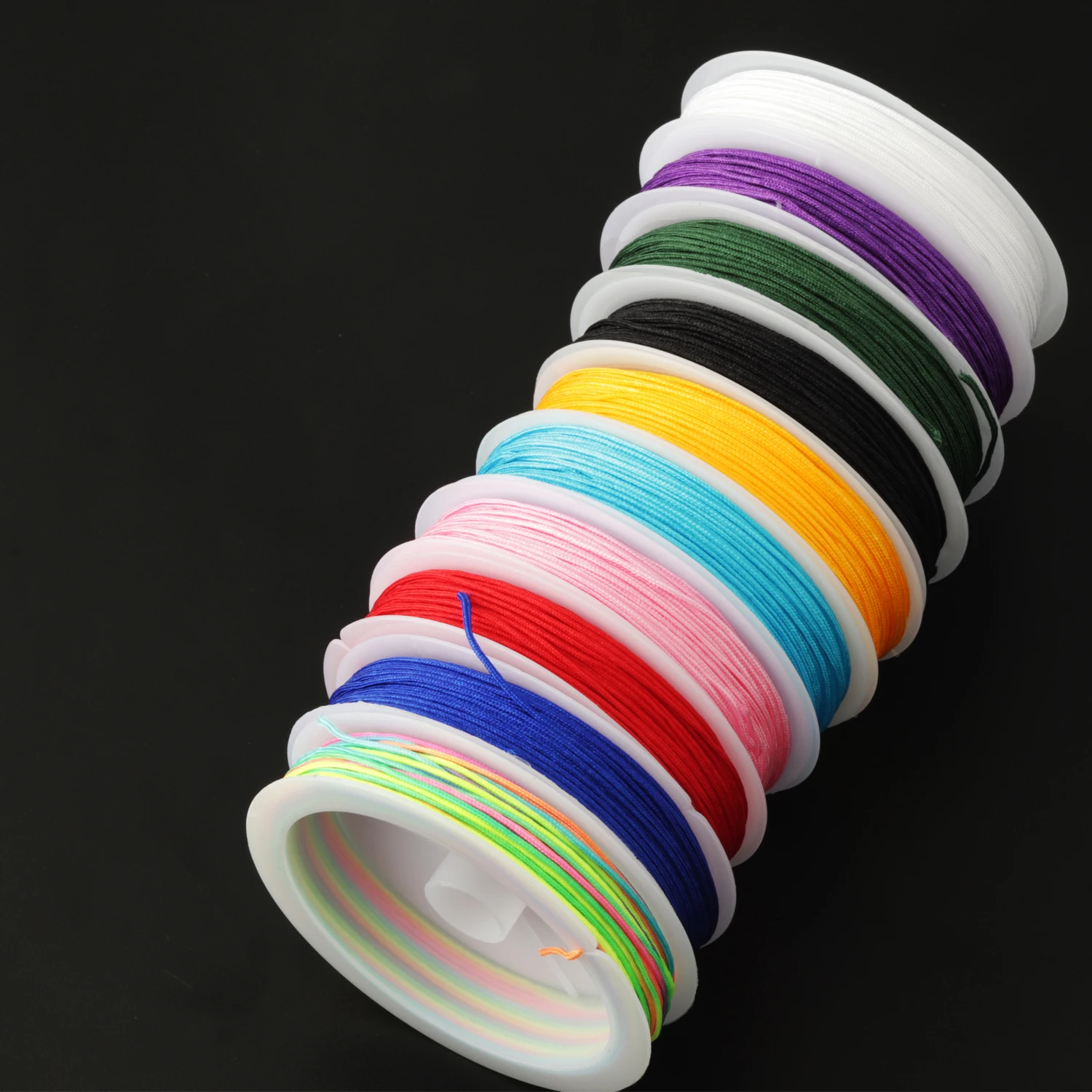 100 Yards Multicolors 0.8mm 72 Woven Jade Beaded Thread Fit DIY Handmade Bracelet Necklace Rope Jewelry Making Findings Suppier