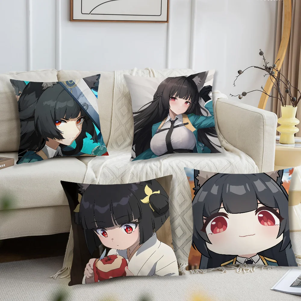 

Hoshimi Miyabi Zenless Zone Zero Cute For Bedroom Car Coffee Shop Room Soft and Living Room Sofa Decorative Pillow Cover Case