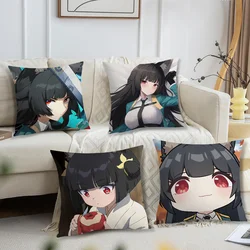 Hoshimi Miyabi Zenless Zone Zero Cute For Bedroom Car Coffee Shop Room Soft and Living Room Sofa Decorative Pillow Cover Case