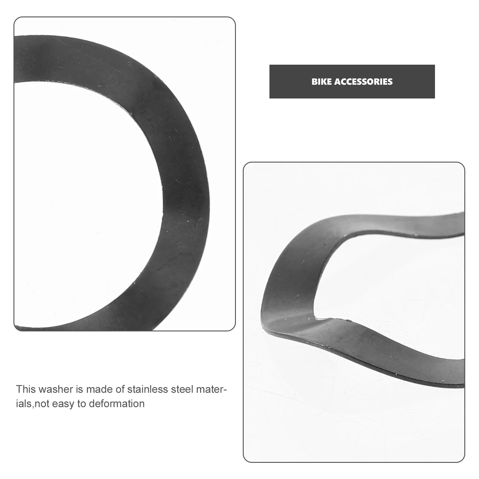 

5pcs Bicycle Crankset Axle Washer Stainless Shape Gasket For Mountain Bike Chainset Protection Bike Accessories