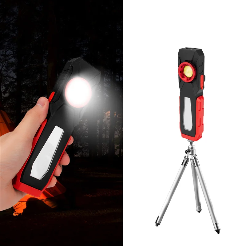 Powerful COB LED Work Light USB Rechargeable Camping Lanterns Magnetic Work Lamp Emergency Light Warning Light