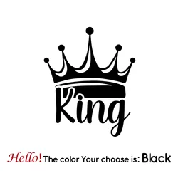Car Stickers King's Crown Creative PVC Car Window Body Trim Decall Car-styling Accessories,15CM