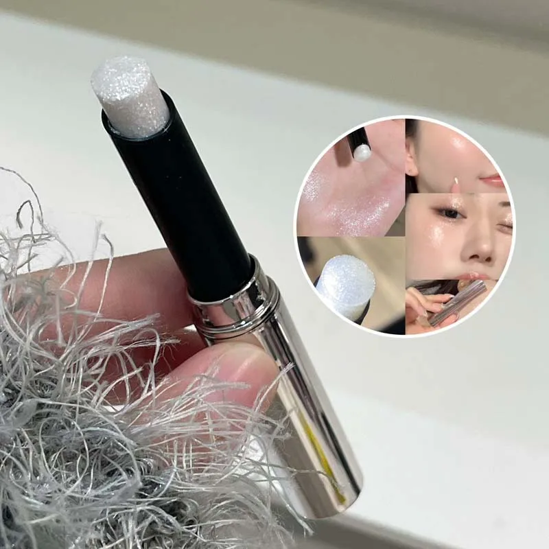 HERORANGE Shimmer Highlighter Pen Diamond Glitter Eyeliner Wand for under Eye Eyeshadow 4 Colors Flexible Vivid Eye Makeup