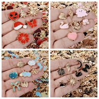 50Pcs/Lot Bow Love Sun Random Mix Elegant Alloy Pendant 4 Colors For DIY Jewelry Making Bracelet Necklace Accessories Findings