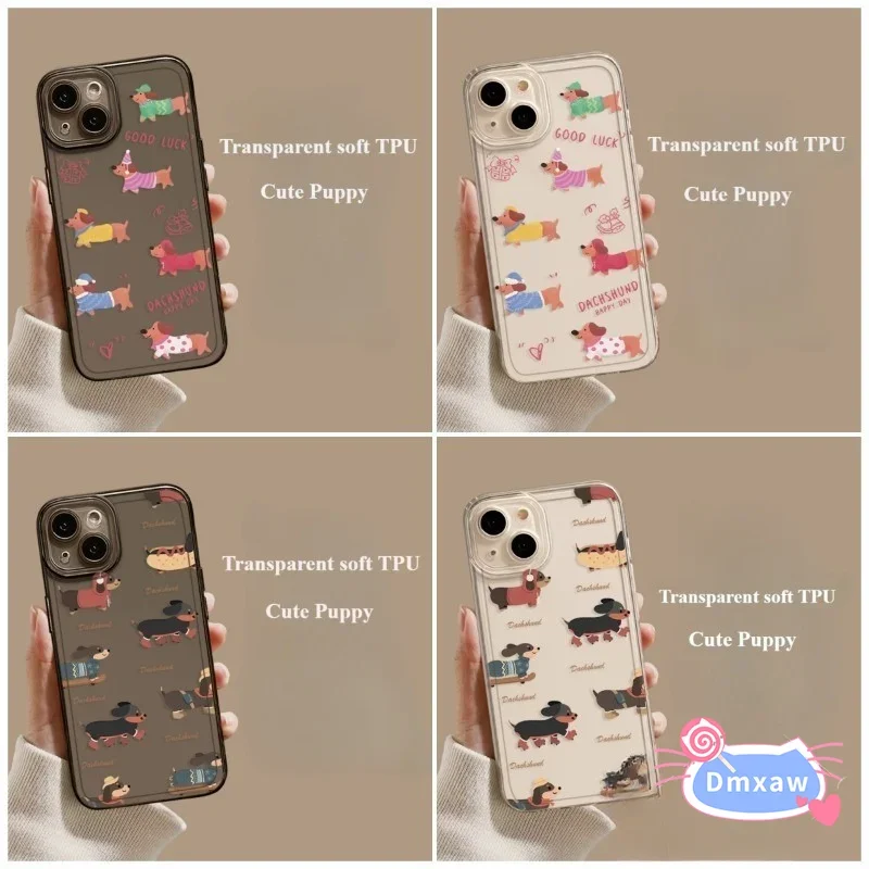 For Oneplus ACE 3 3V 2 Pro 2V 12 12R 11 11R 10T 9RT 9 Pro 9R 8T 9 8 Phone Case Cute Sausagedog Dachshund Soft Back Cover