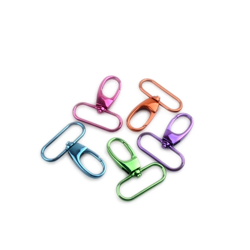 

4 шт., новый красочный 1-дюймовый 1,5-дюймовый металлический карабин, поворотный крючок