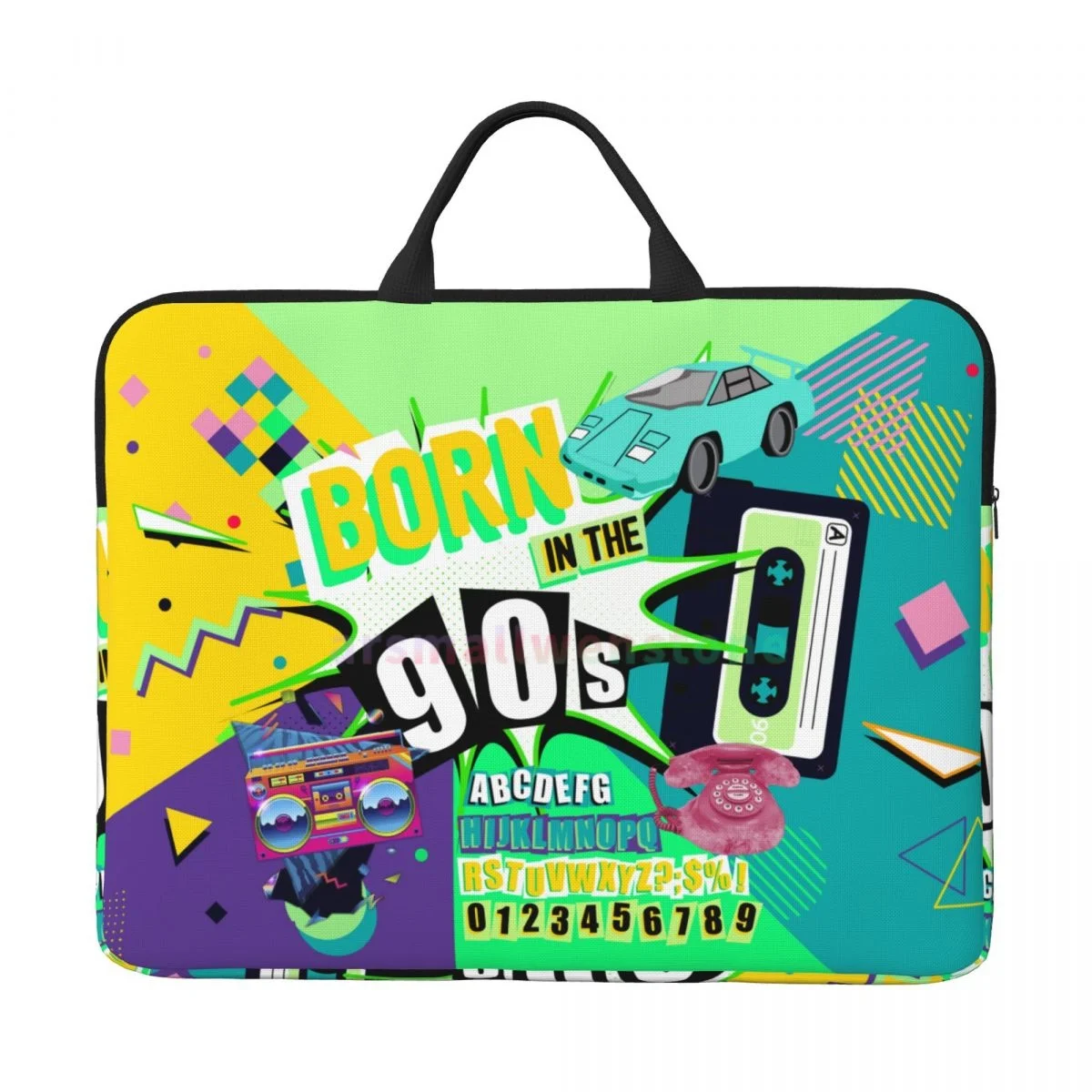 Born In The 90s Laptop Bag Computer Bag Office Business Travel 14 Inch Water Resistant Large Laptop Case