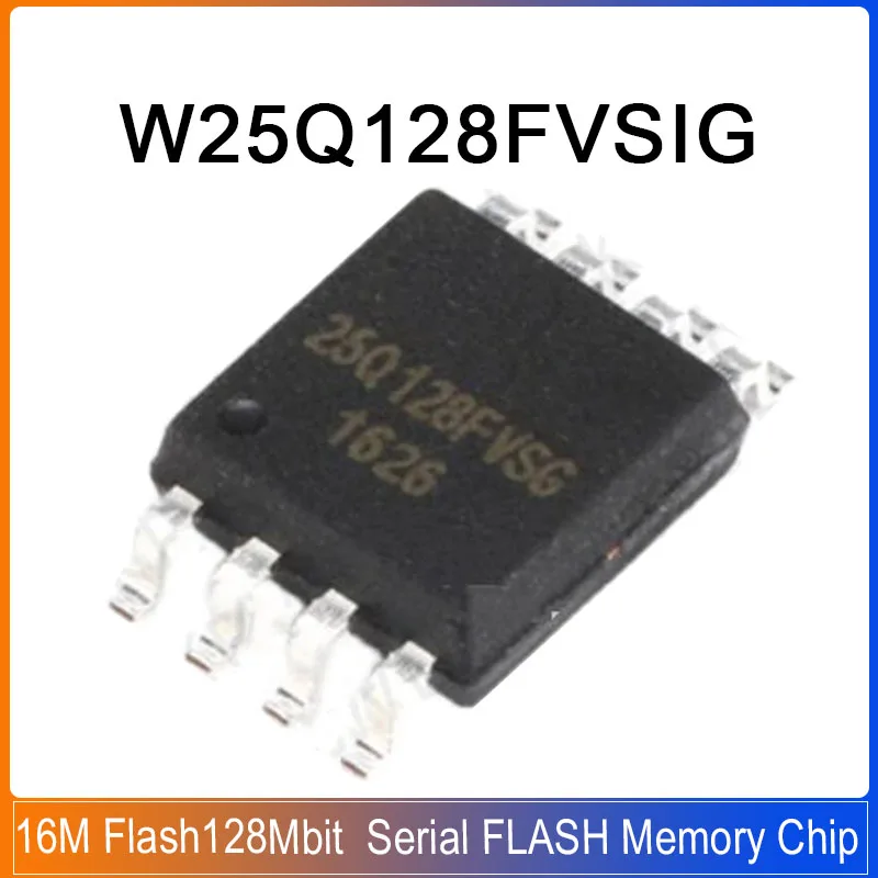 

5-50pcs W25Q128FVSIG SOP-8 25Q128FVSG W25Q128 W25Q128FV SSIG 16M Flash 128M-bit Serial FLASH Memory Chip