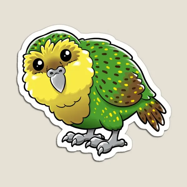 

Магнит в виде животного Kakapo Spirit, Забавный для детской игрушки, декоративные красочные наклейки на холодильник, милый детский держатель для дома