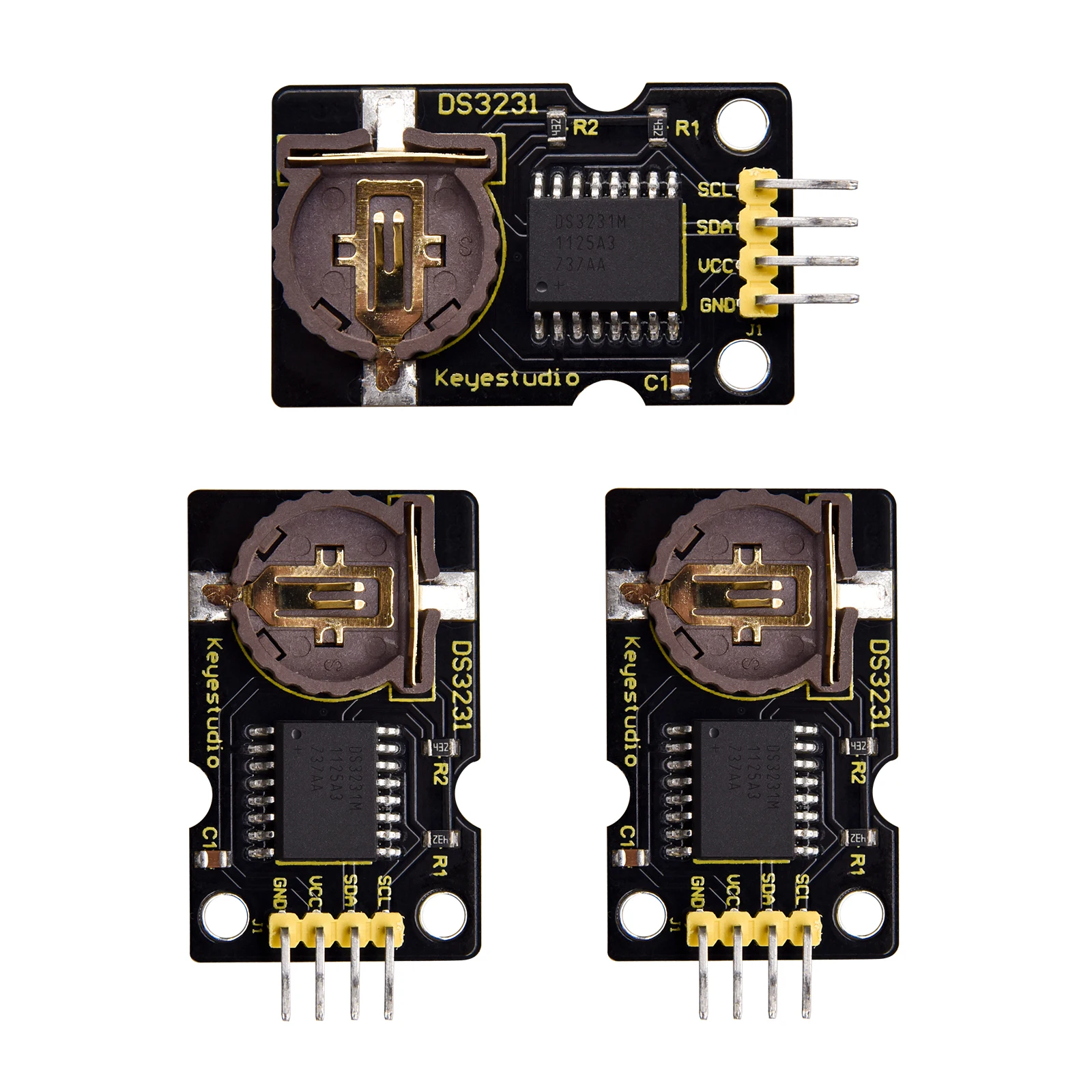 3 szt. Keyestudio DS3231 moduł zegara czasu rzeczywistego wysoka precyzja dla projektów Arduino UNO i Mega niskie zużycie energii