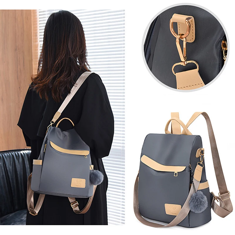 Waterproof Oxford Cloth Women Backpack Anti-theft Backpack Woman Light Weight Nylon Travel Backpack Fashion School Shoulder Bags