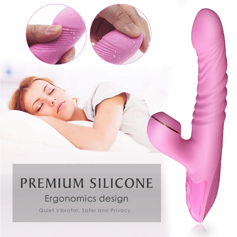 Vibrator For Women 3 In 1 Licking Machine Clitoris Stimulator G-Spot Powerful Vibro Dildo Wand Female Clit Sucker Adult Sex Toys