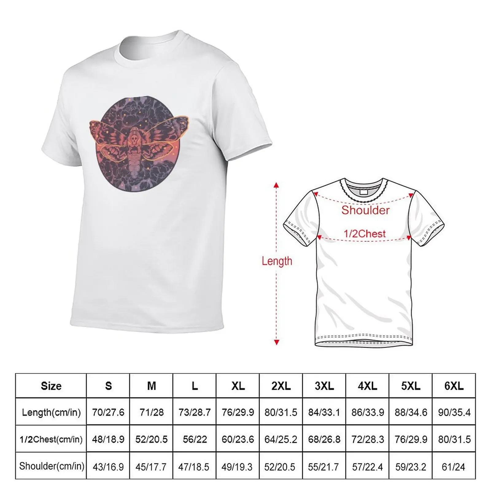 Death moth T-Shirt cotton man t-shirts anime t shirts mens shirts graphic tee