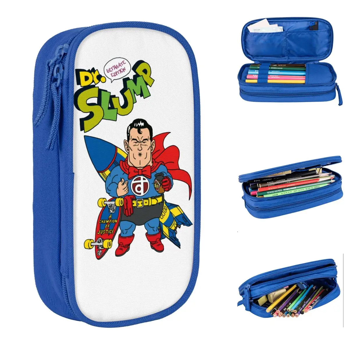 Lovely Dr. Slump Pencil Case Ultimate Edition Pencil Box Pen Box for Girls Boys Big Capacity Bags Office Gift Stationery