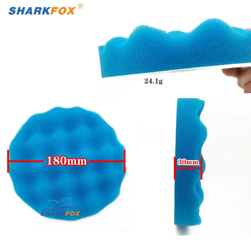 Sharkfox Car Polishing Sponge Pads Kit Foam Pad Buffer Kit Polishing Machine Wax Pads for Auto Motorcycle Motor Vehicle Removes