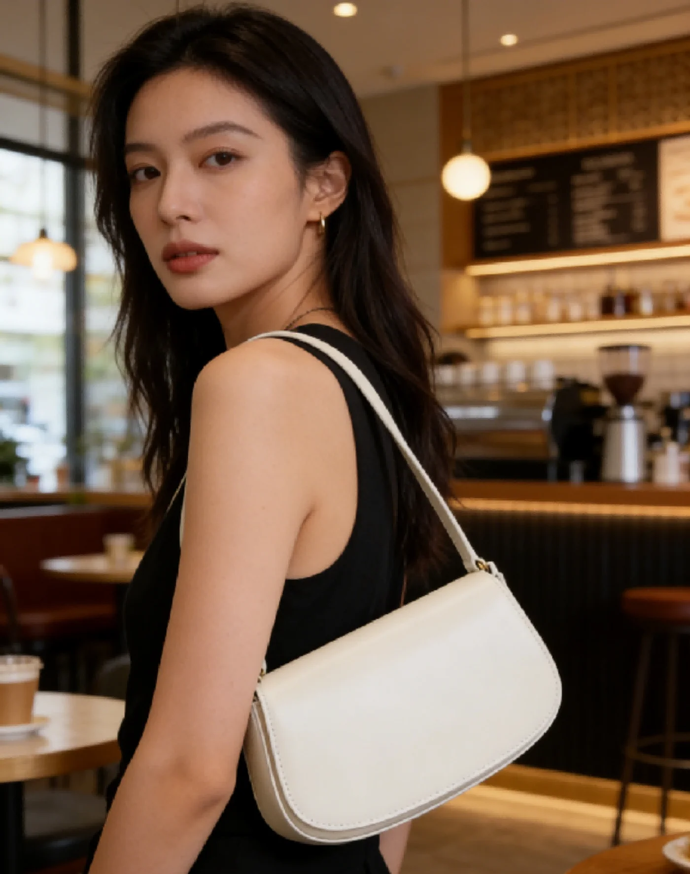 

Designer Bag French Underarm Bag Ladies Handbag Premium Leather Shoulder Bag French Style Flap Sac Bride's Bag