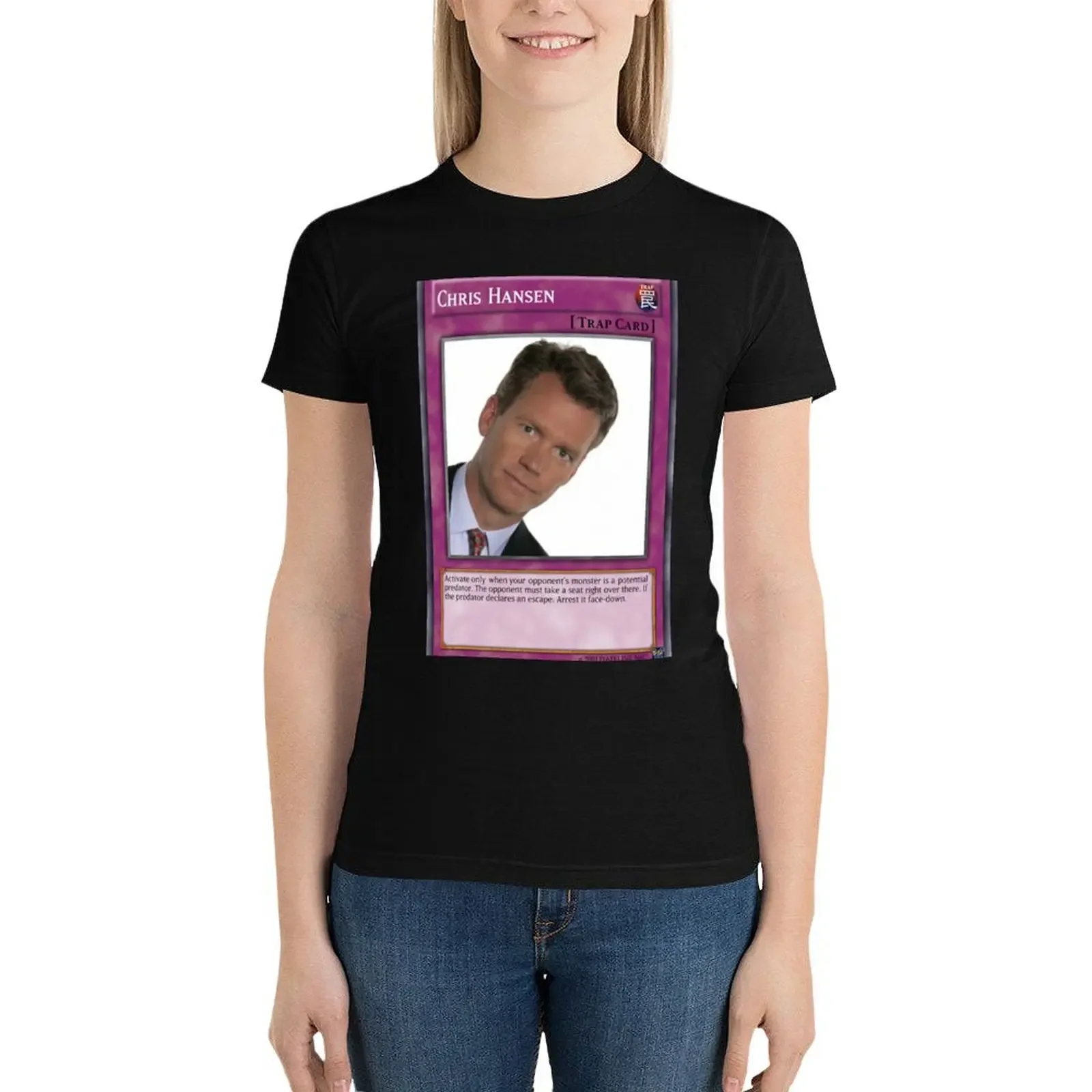 Chris Hansen Trap Card T-Shirt cute clothes hippie clothes Woman clothing