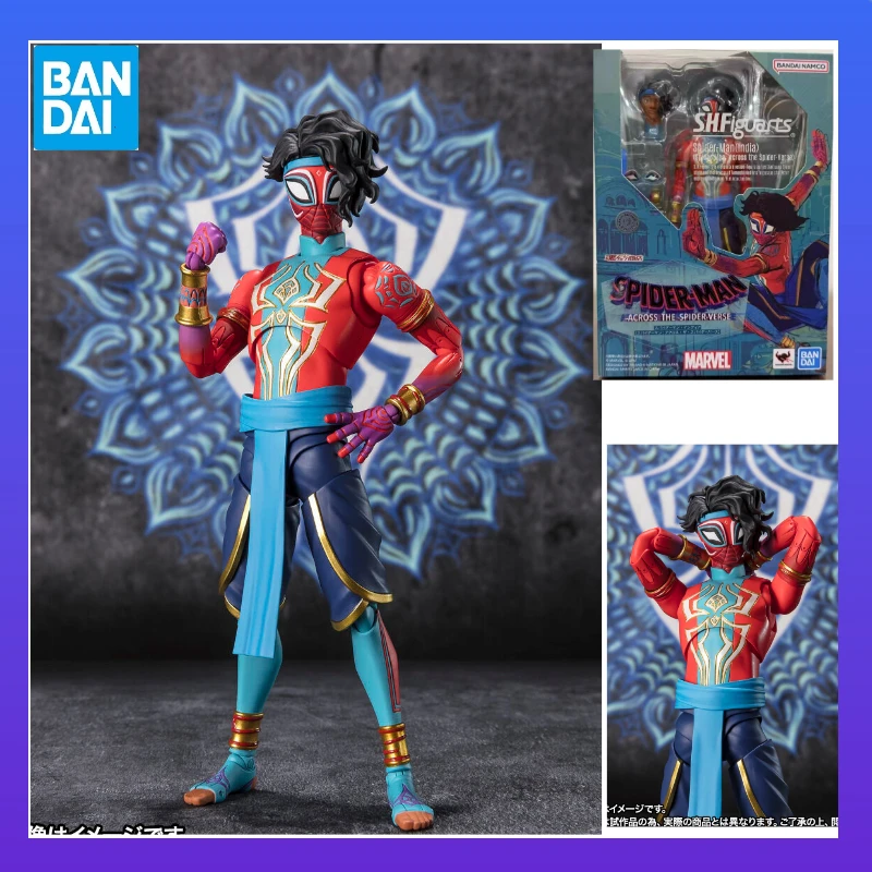 

In Stock Bandai S.H.Figuarts SHF Spider-Man India Spider-Man: Across The Spider-Verse Anime Action Figure Toy Model Collecting