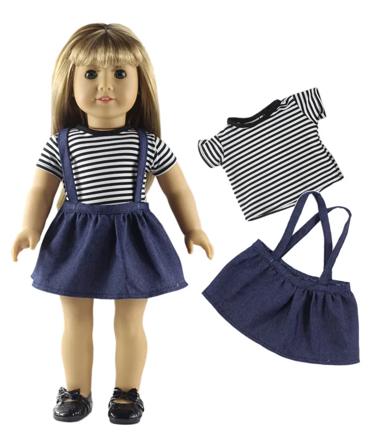 1 set schöne Freizeit kleidung Puppen kleidung für 18 Zoll amerikanische Puppe viele Stil für Wahl a90 – Detail 12